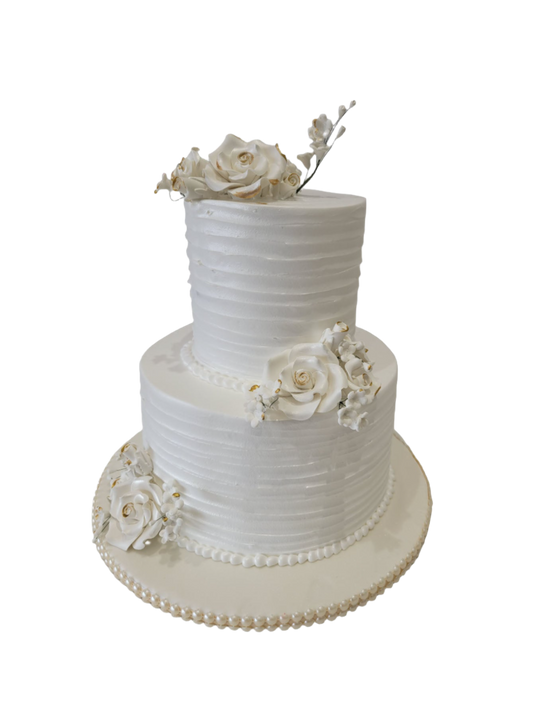 Noah White Wedding Cake