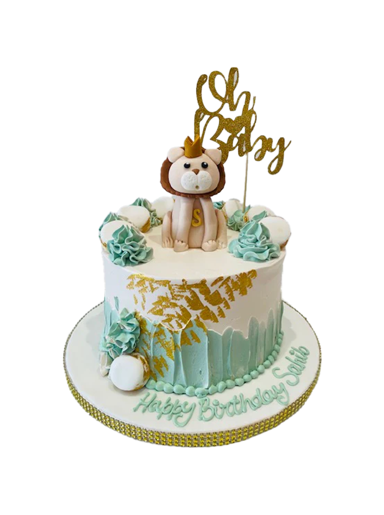 Oh Baby Animal Birthday Cake