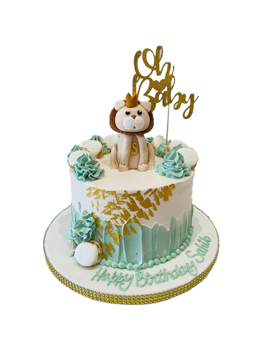 Oh Baby Animal Birthday Cake