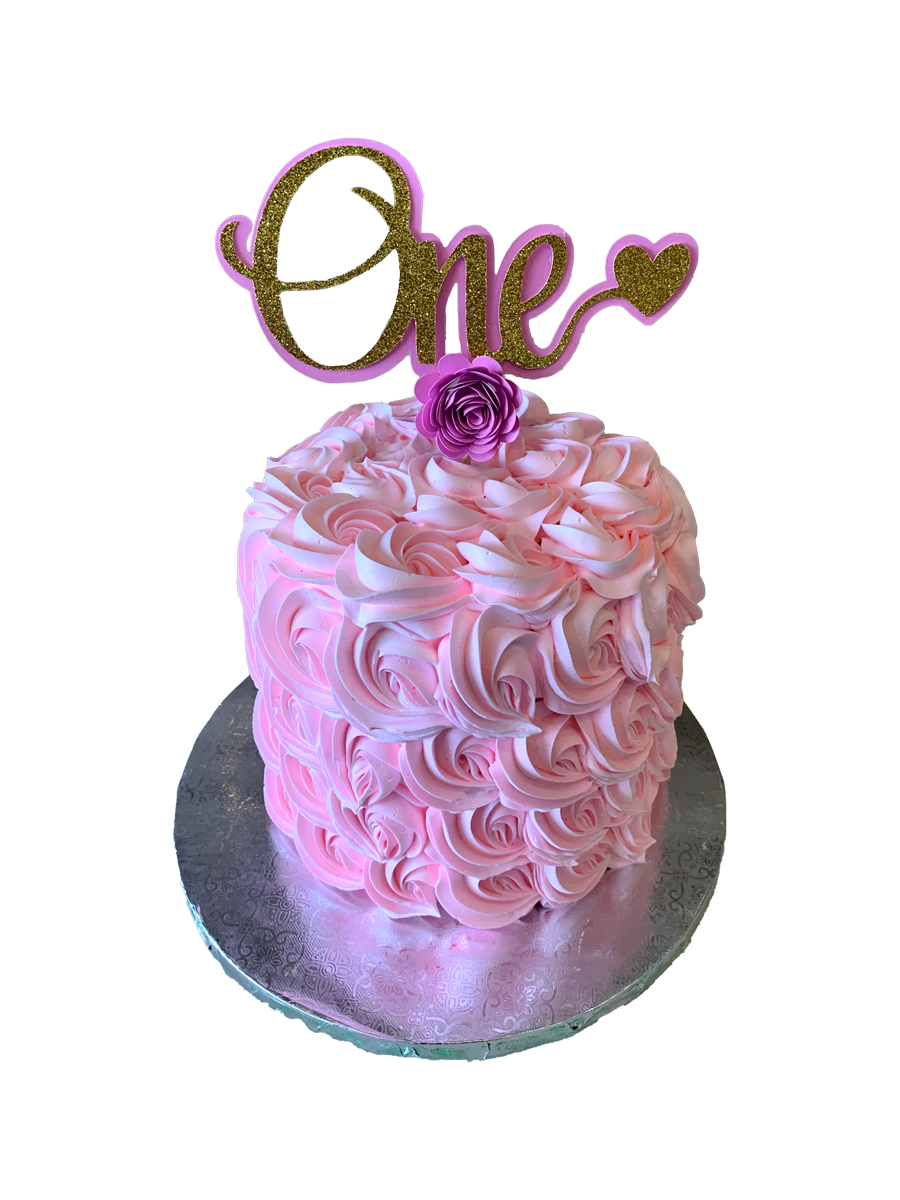 One Rosette Cream Cake