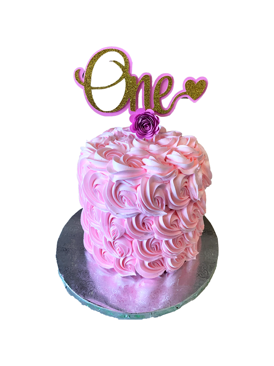 One Rosette Cream Cake