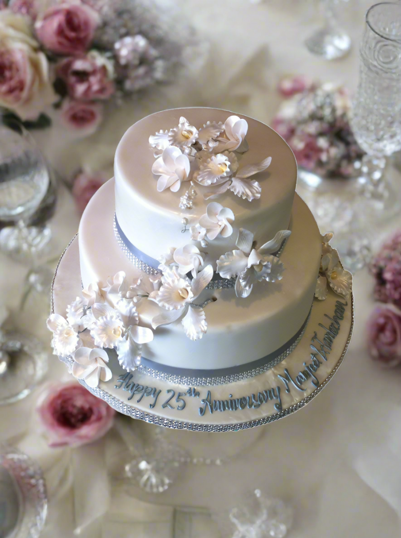 Orchid Fondant Cake