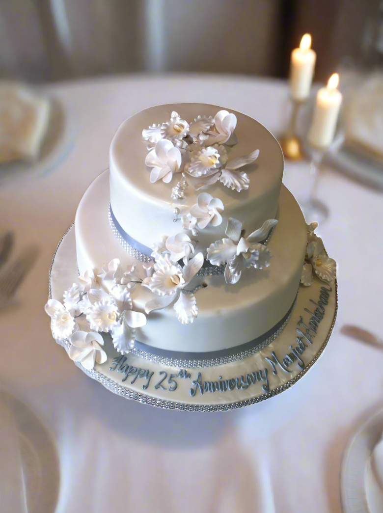 Orchid Fondant Cake