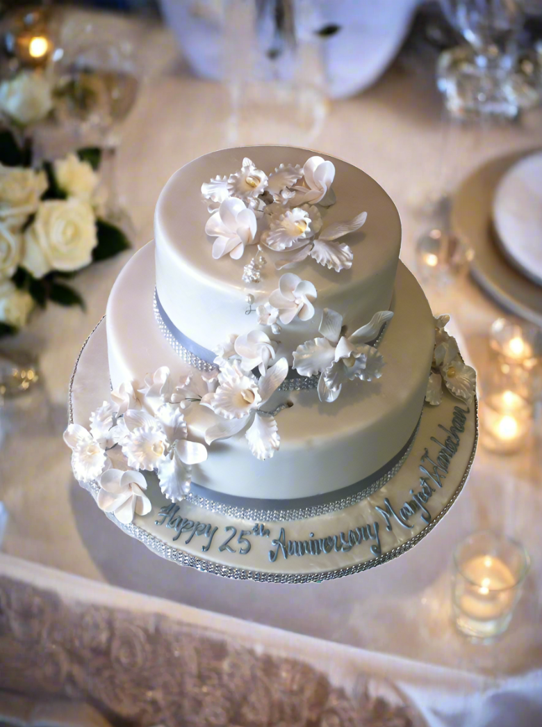 Orchid Fondant Cake