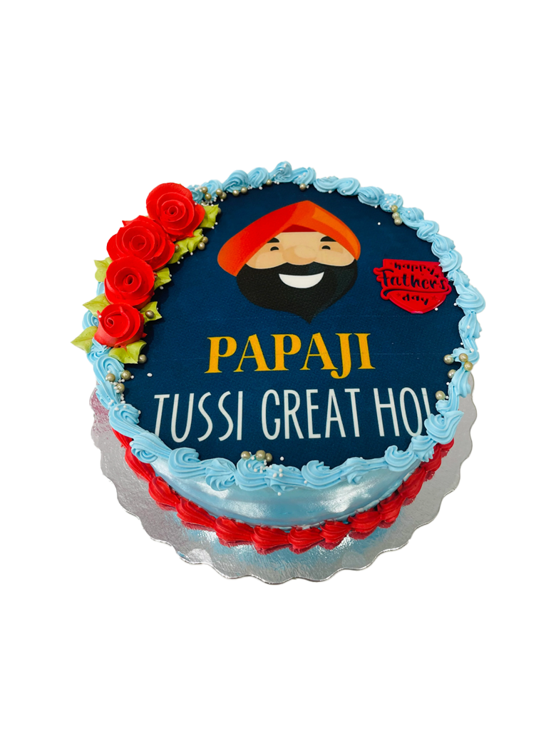 Papaji Fathers Day Photo Cake
