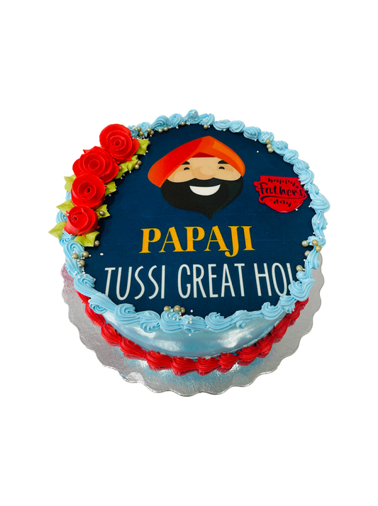 Papaji Fathers Day Photo Cake