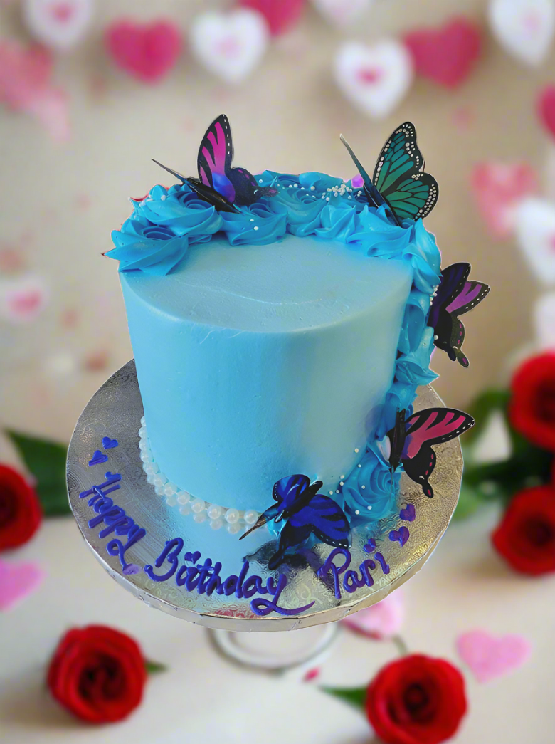 Pari Butterfly Birthday Cake