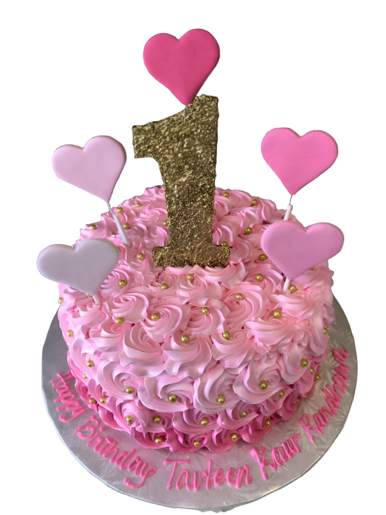 Tavleen Pink Rosette Cake