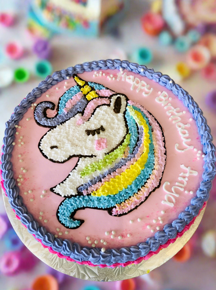 Anya Unicorn Birthday Cake