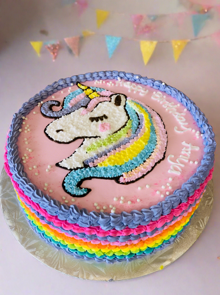Anya Unicorn Birthday Cake