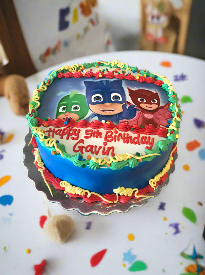 Pj Mask Photo Cake