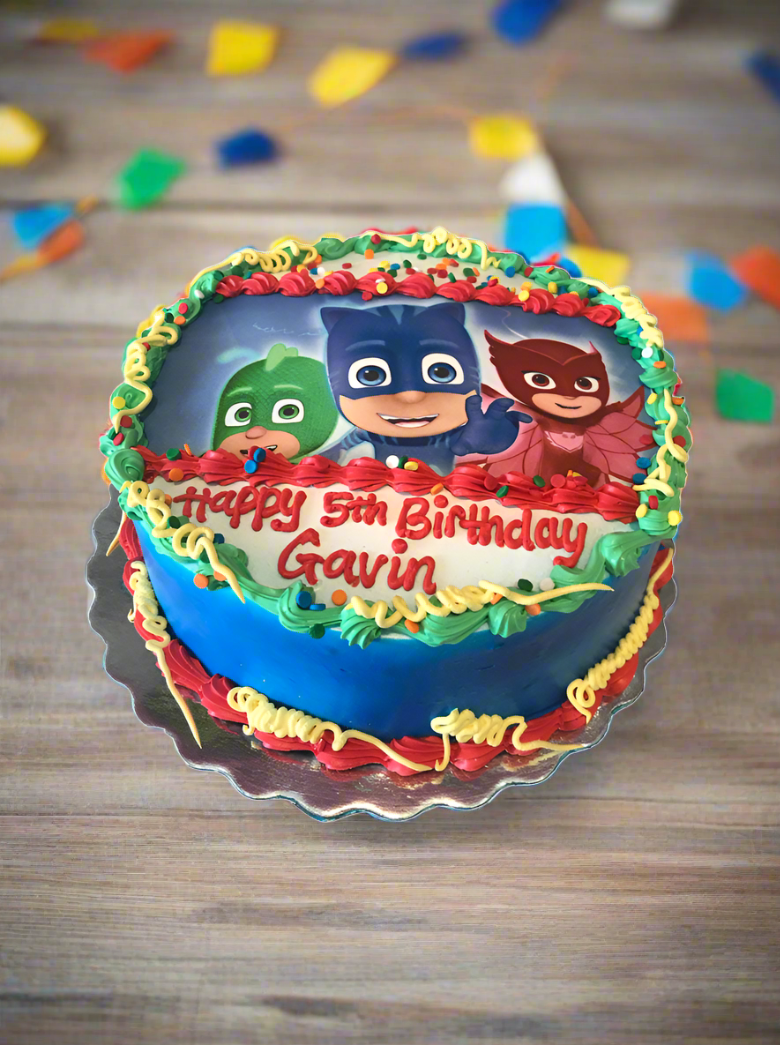 Pj Mask Photo Cake