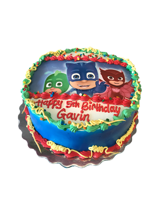 Pj Mask Photo Cake