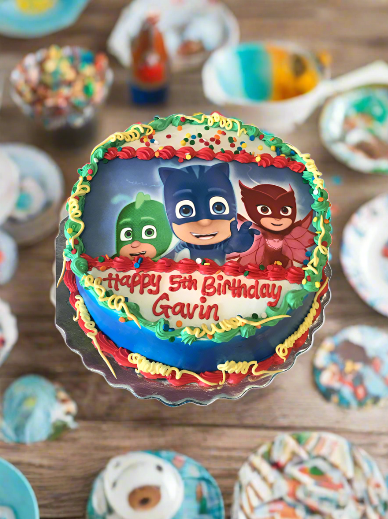 Pj Mask Photo Cake