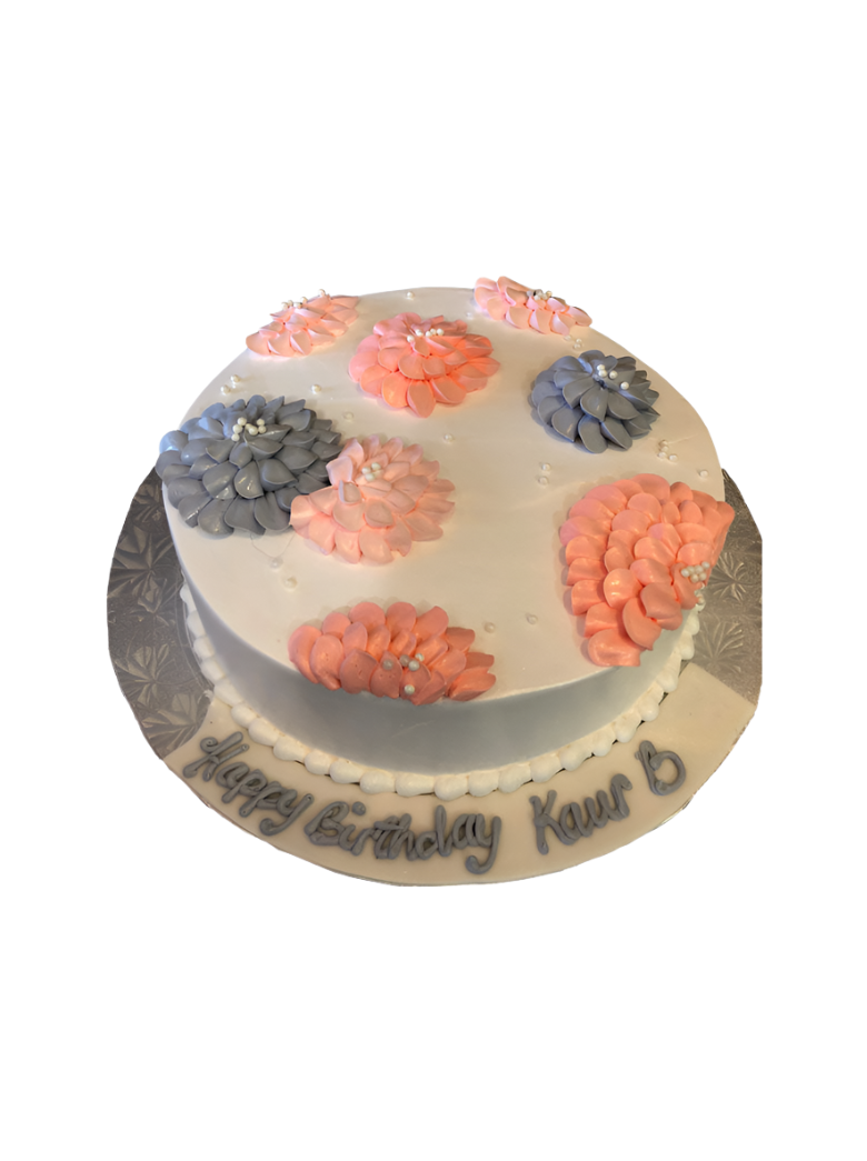 Peach Birthday Cake