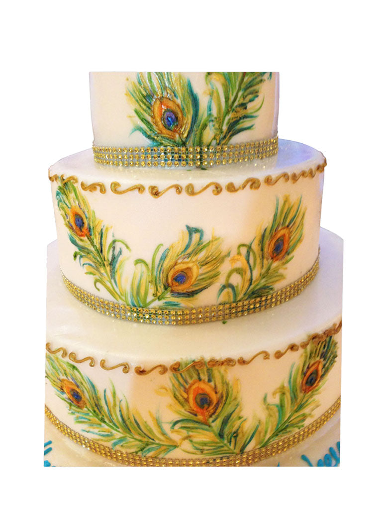Peacock Sweet Sixteen Cake
