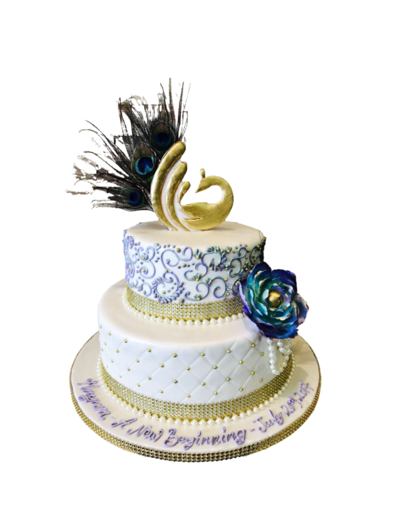 Peacock Wedding Cake