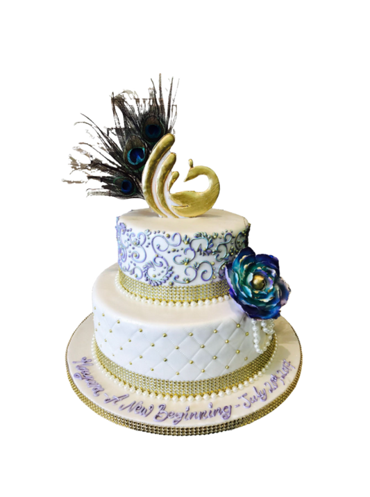 Peacock Wedding Cake