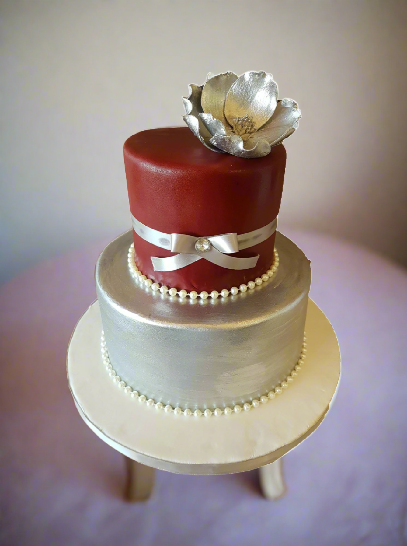 Peony Wedding Cake