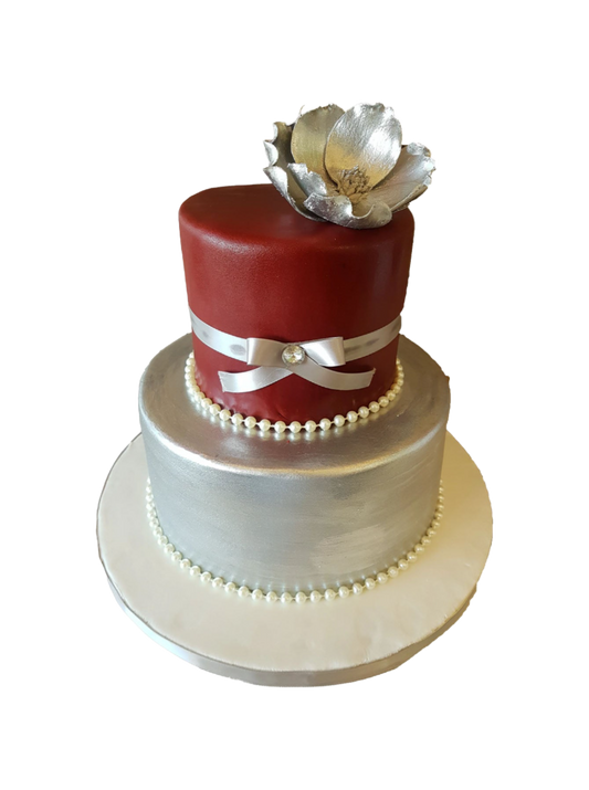 Peony Wedding Cake