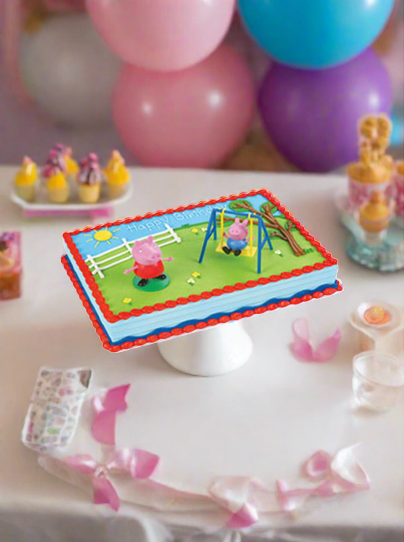 Peppa Pig Theme Cake