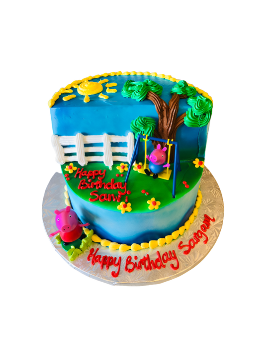 Peppa Pig Stage Cake