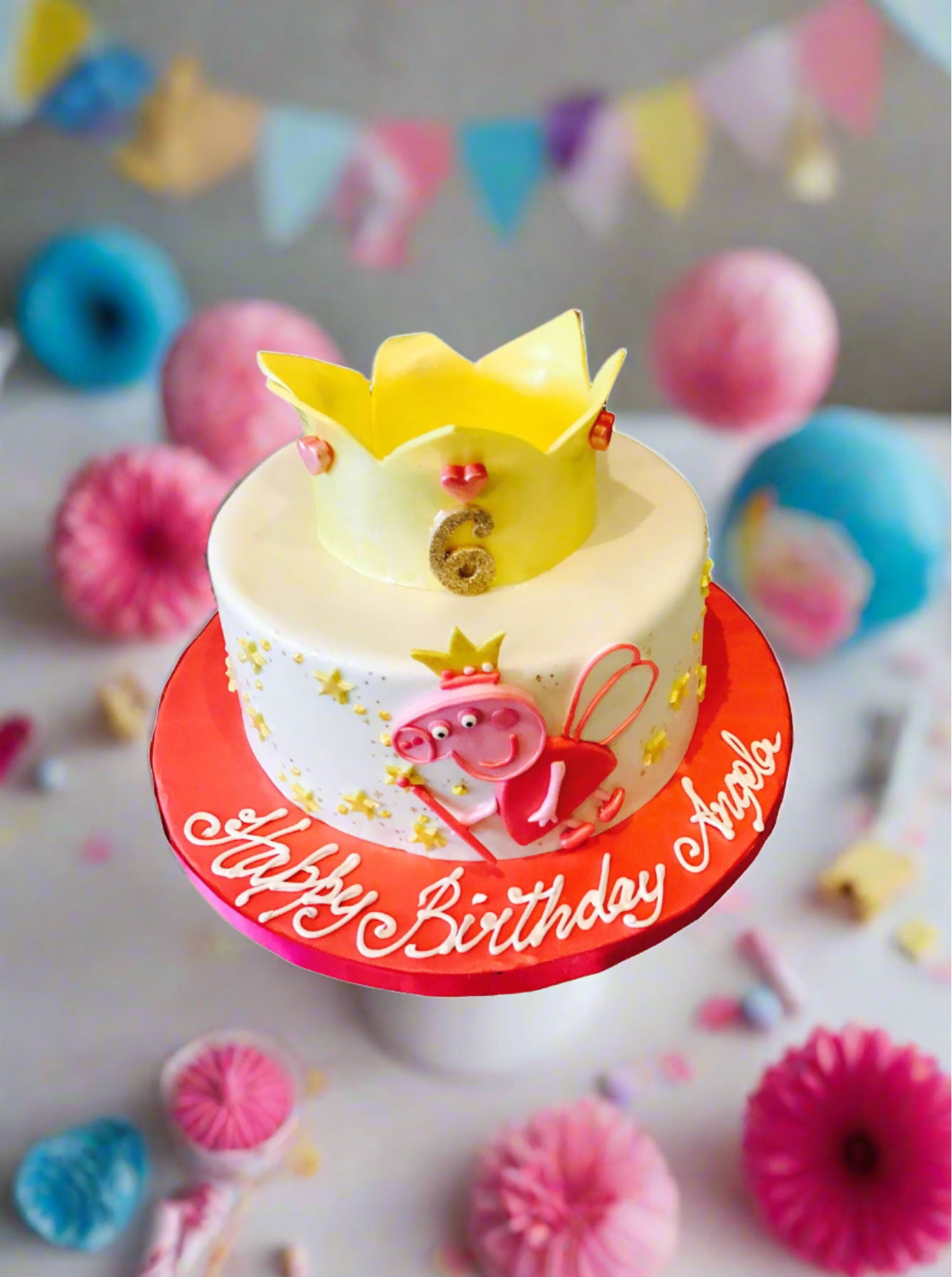 Peppa Pig Fondant Cake