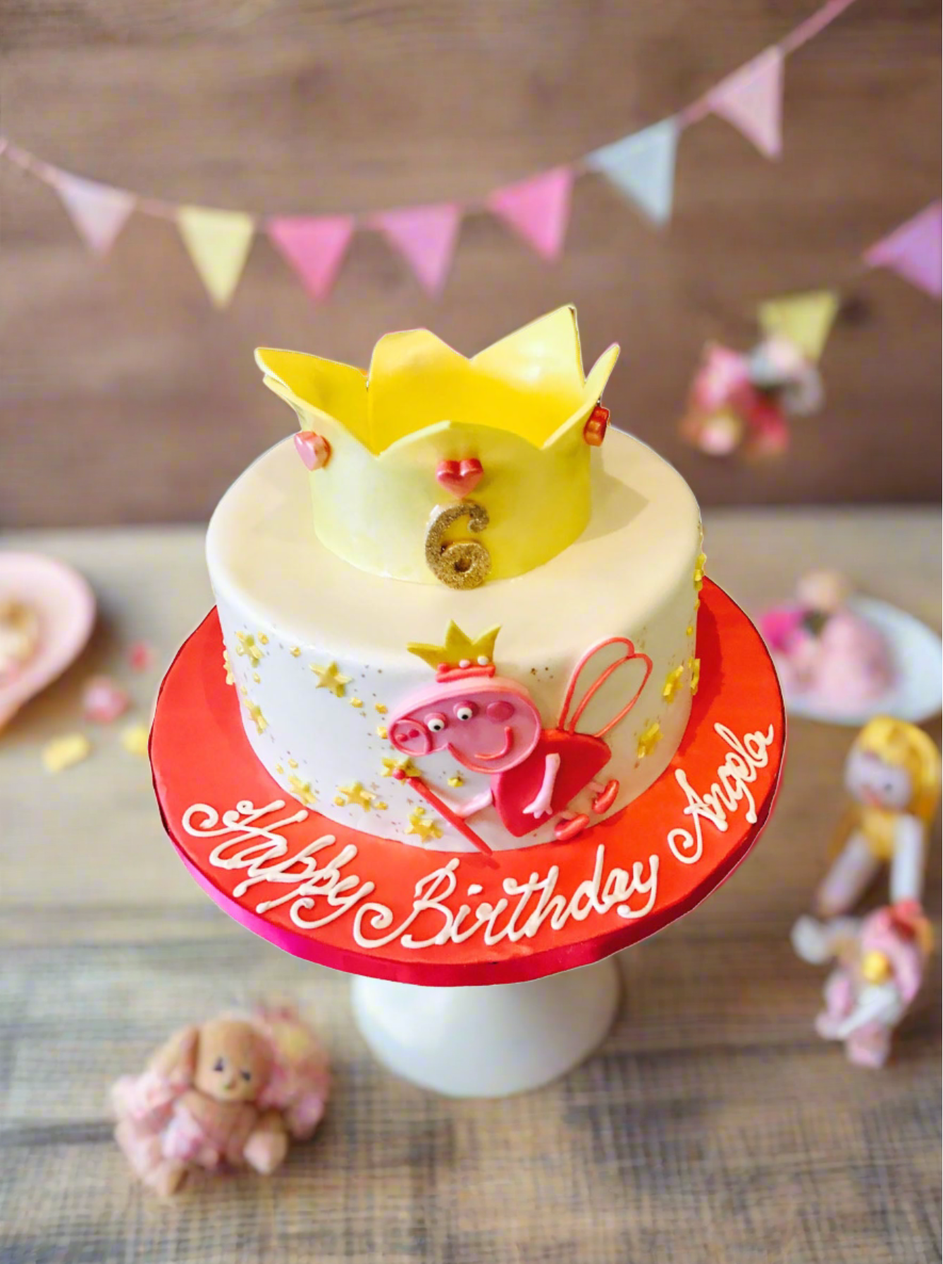 Peppa Pig Fondant Cake
