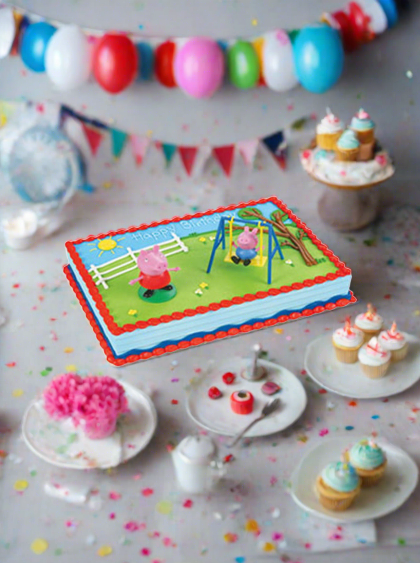 Peppa Pig Theme Cake