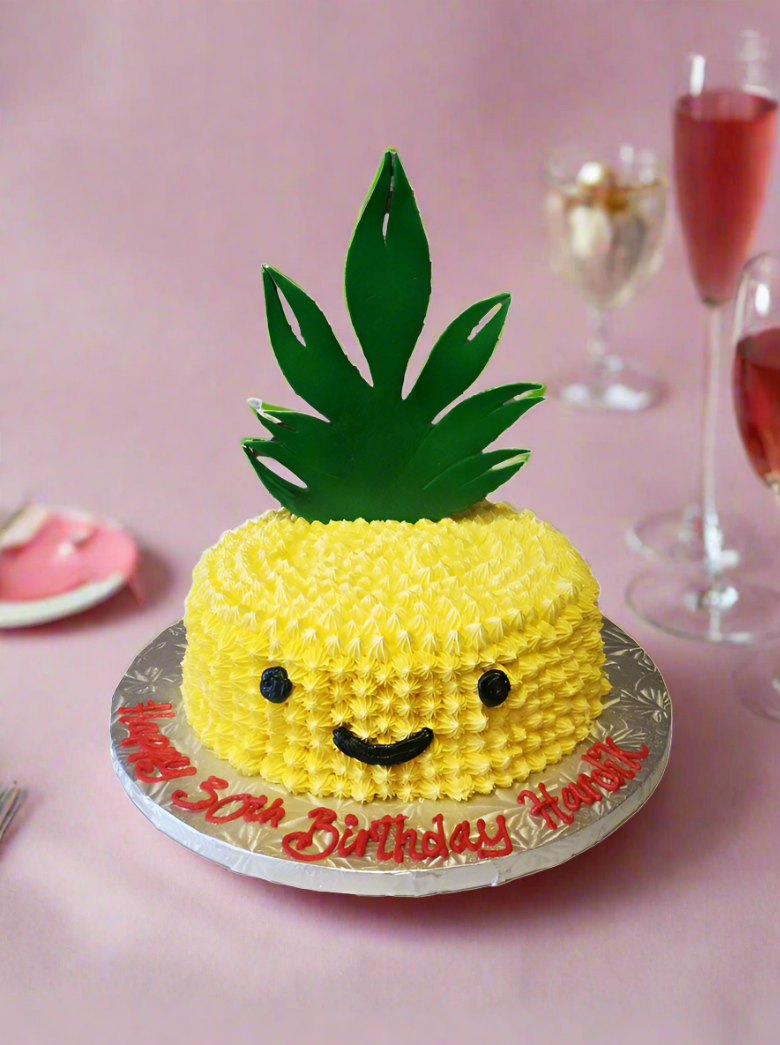 Pineapple Shaped Cake