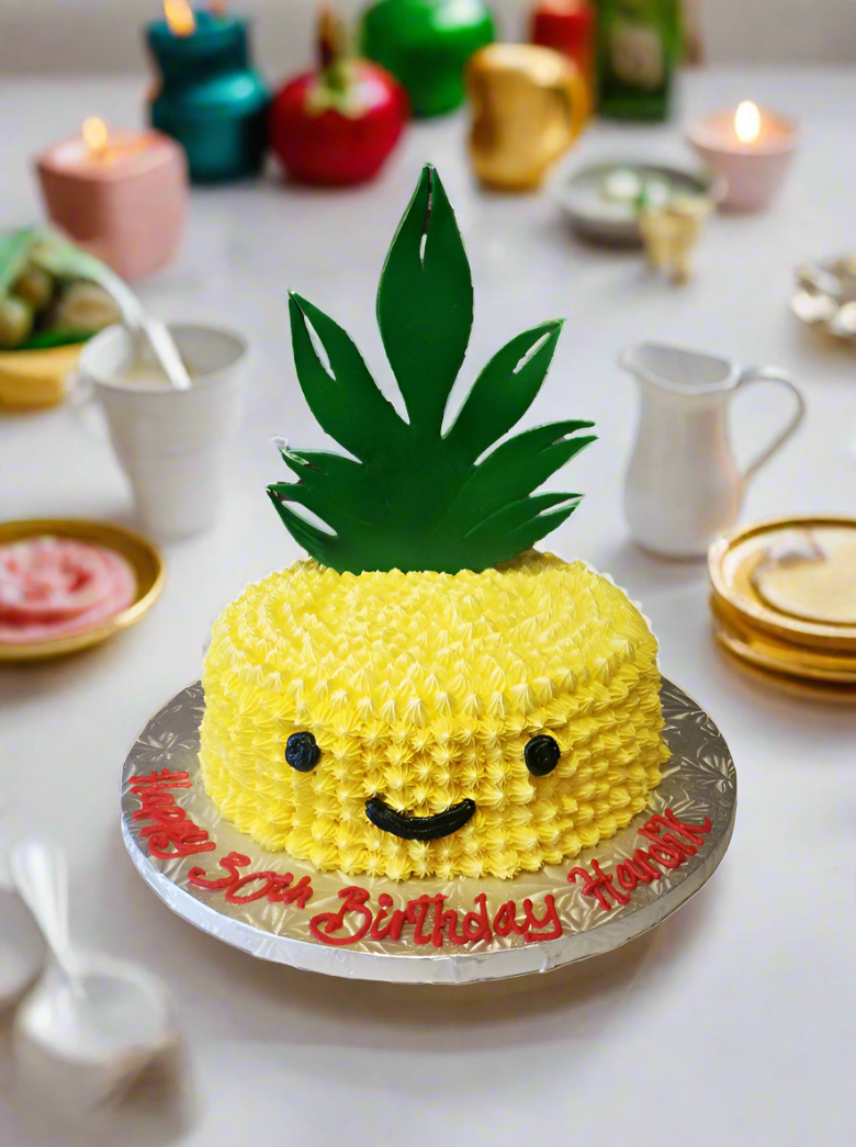 Pineapple Shaped Cake