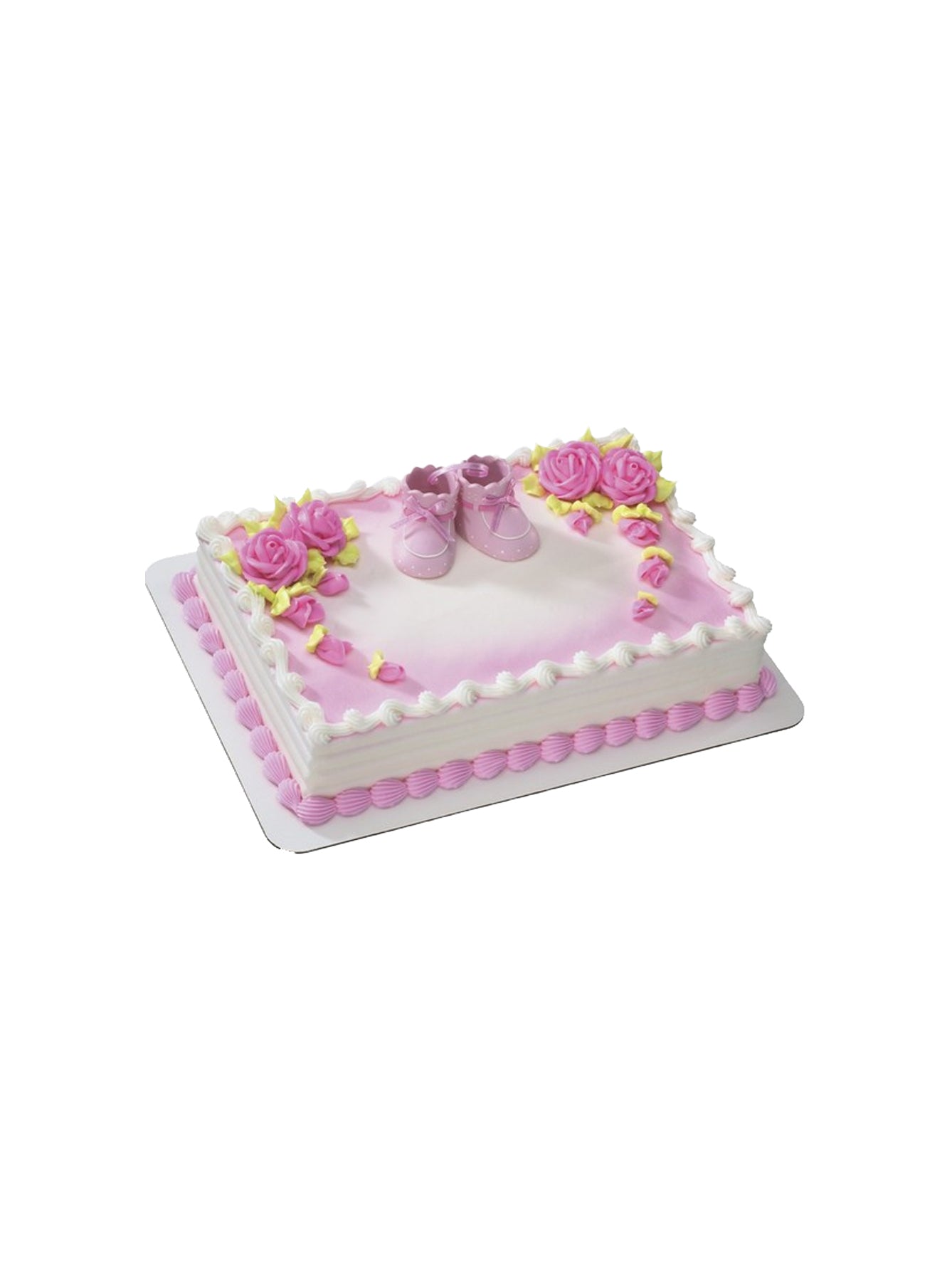 Pink Baby Booties Cake
