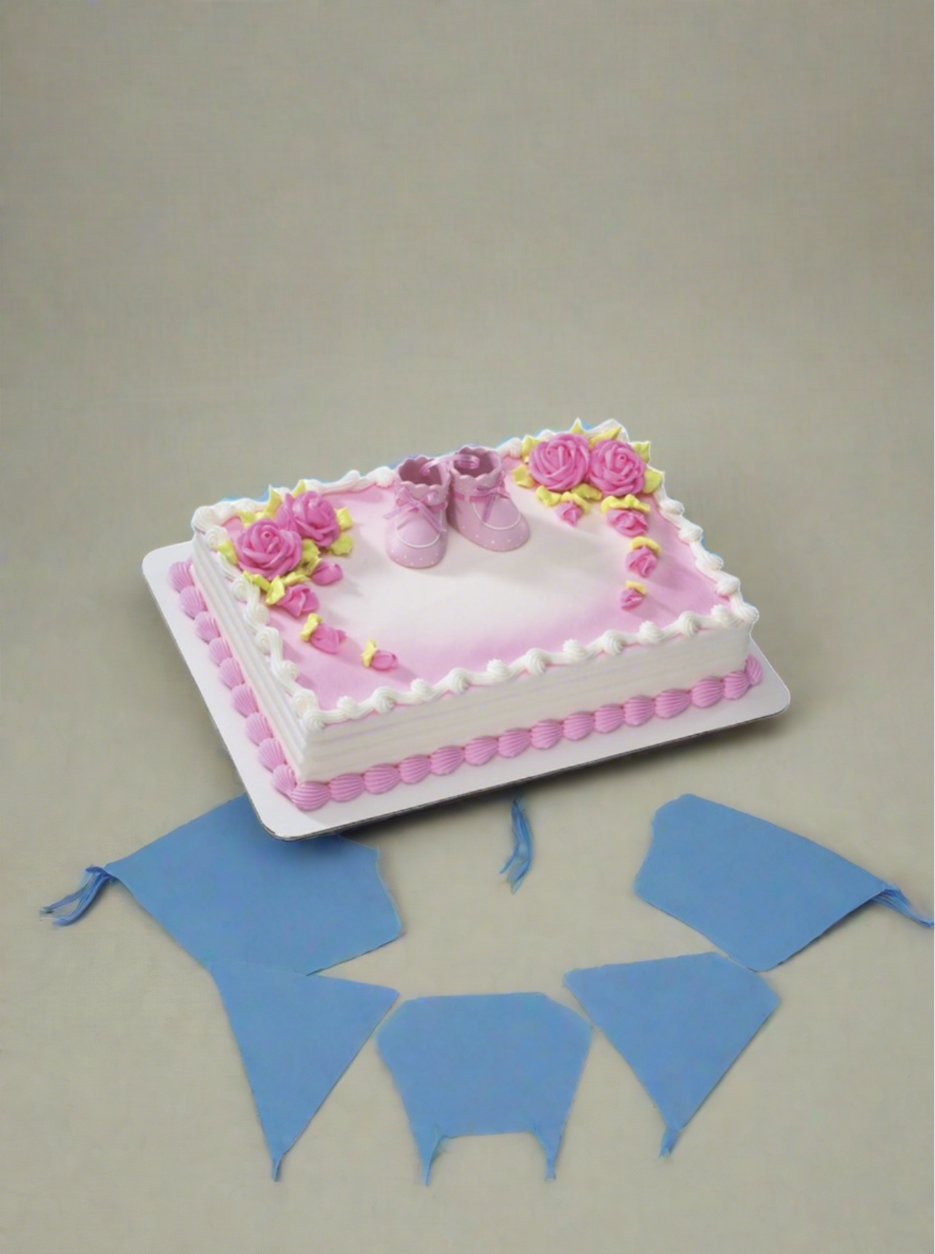 Pink Baby Booties Cake