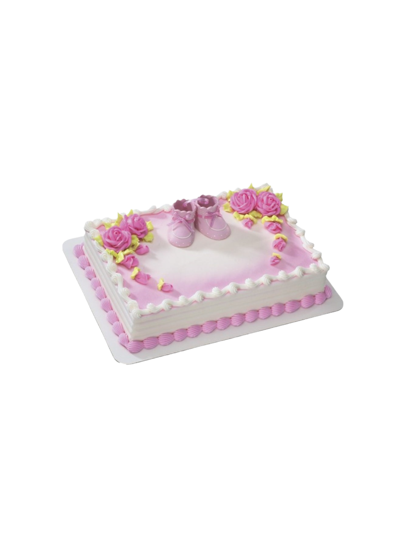 Pink Baby Booties Cake