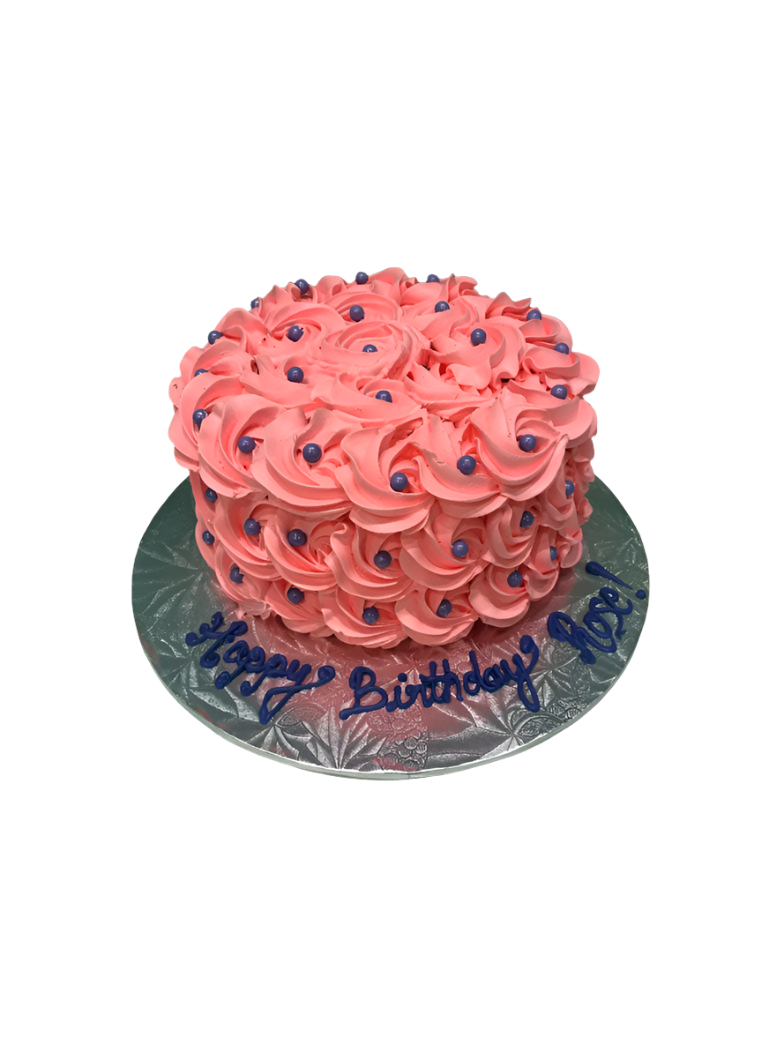 Pink Rosette Smash Cake