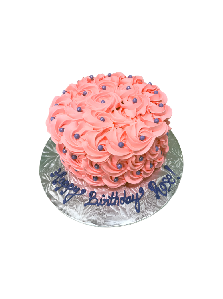 Pink Rosette Smash Cake