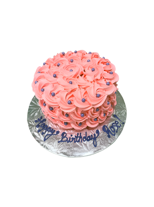 Pink Rosette Smash Cake