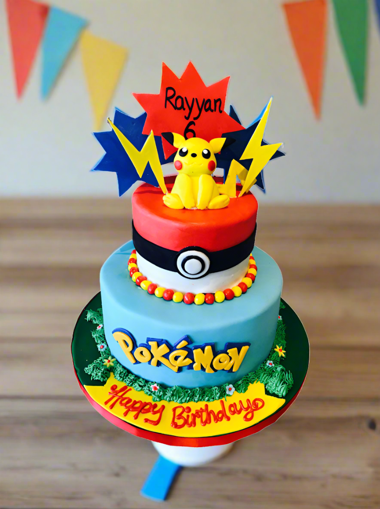 Pokemon Fondant Cake