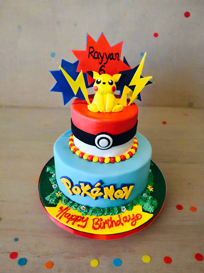 Pokemon Fondant Cake