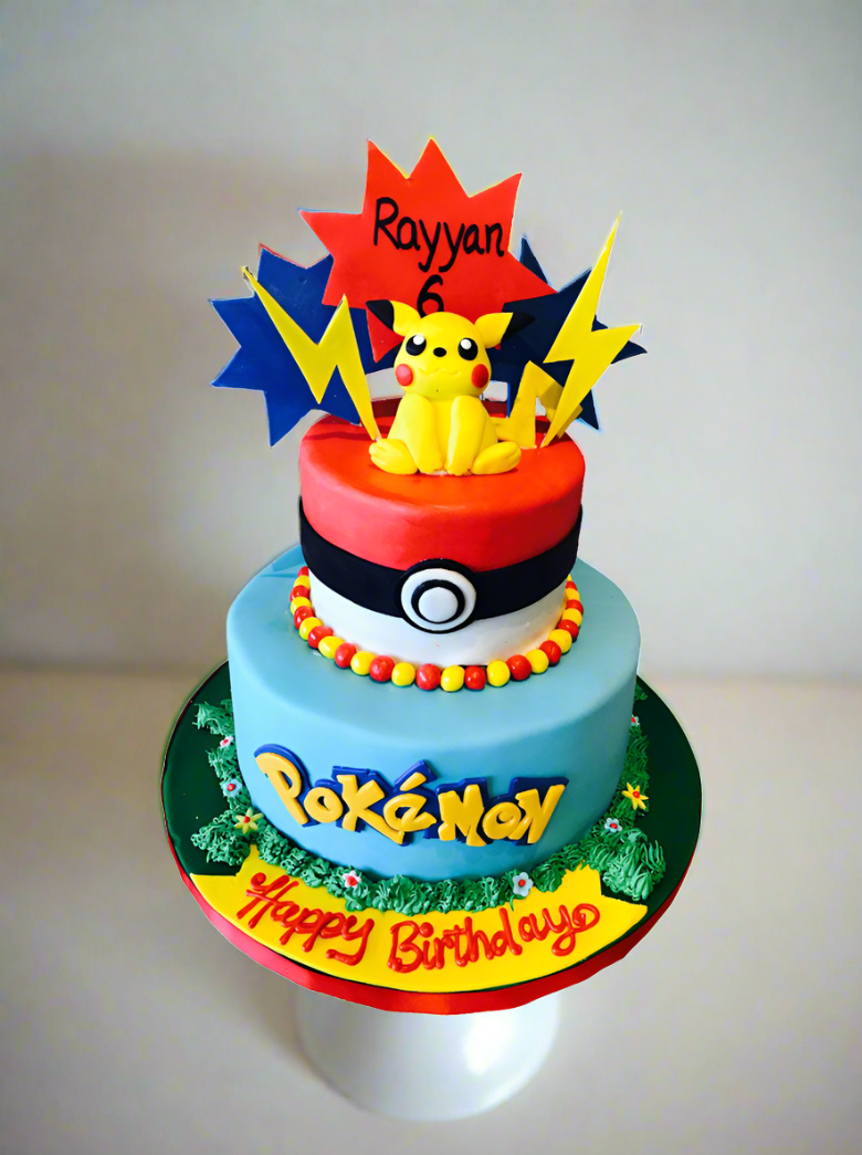 Pokemon Fondant Cake