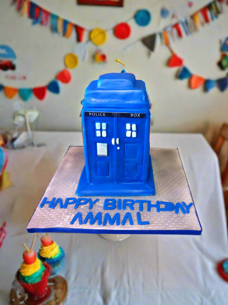 Police Box Cake
