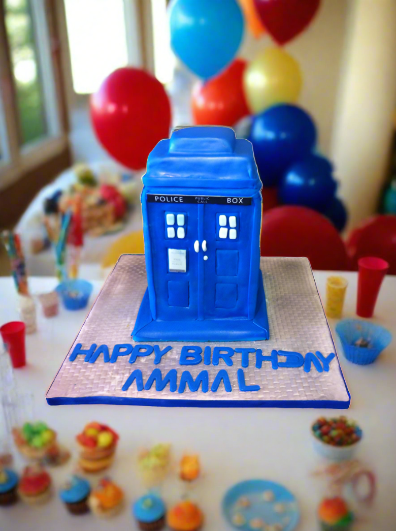 Police Box Cake
