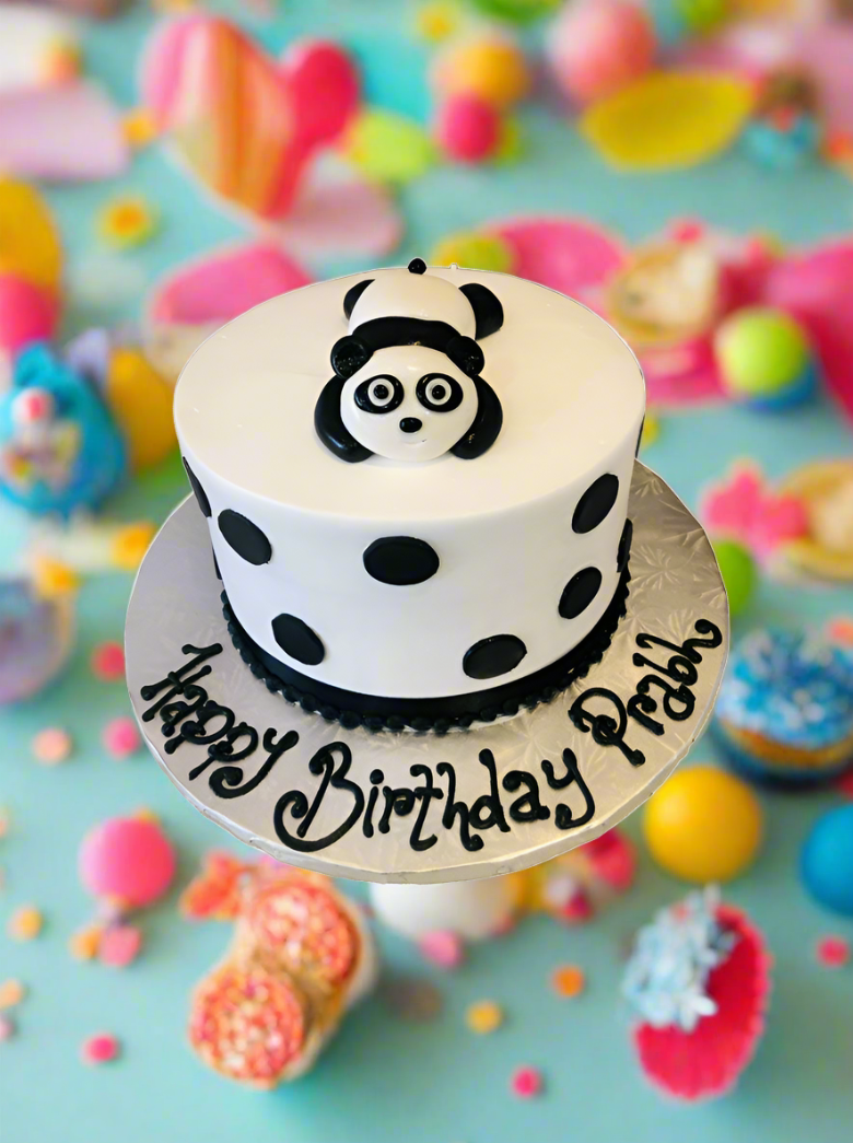Prabh Panda Fondant Cake