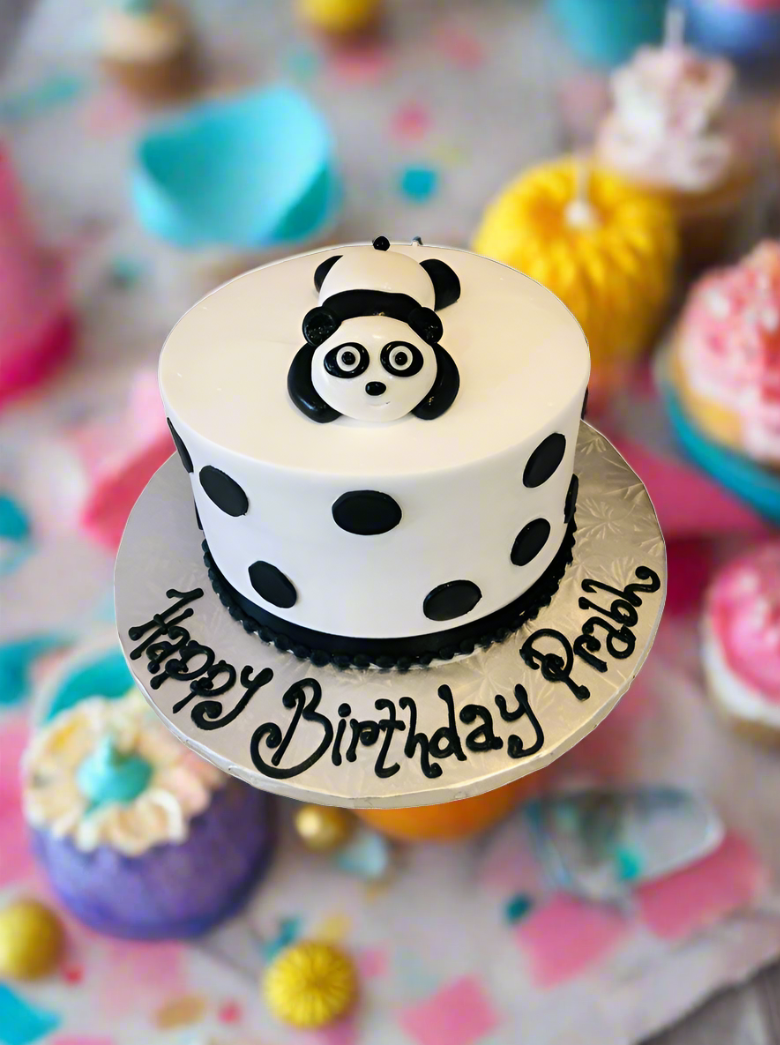 Prabh Panda Fondant Cake