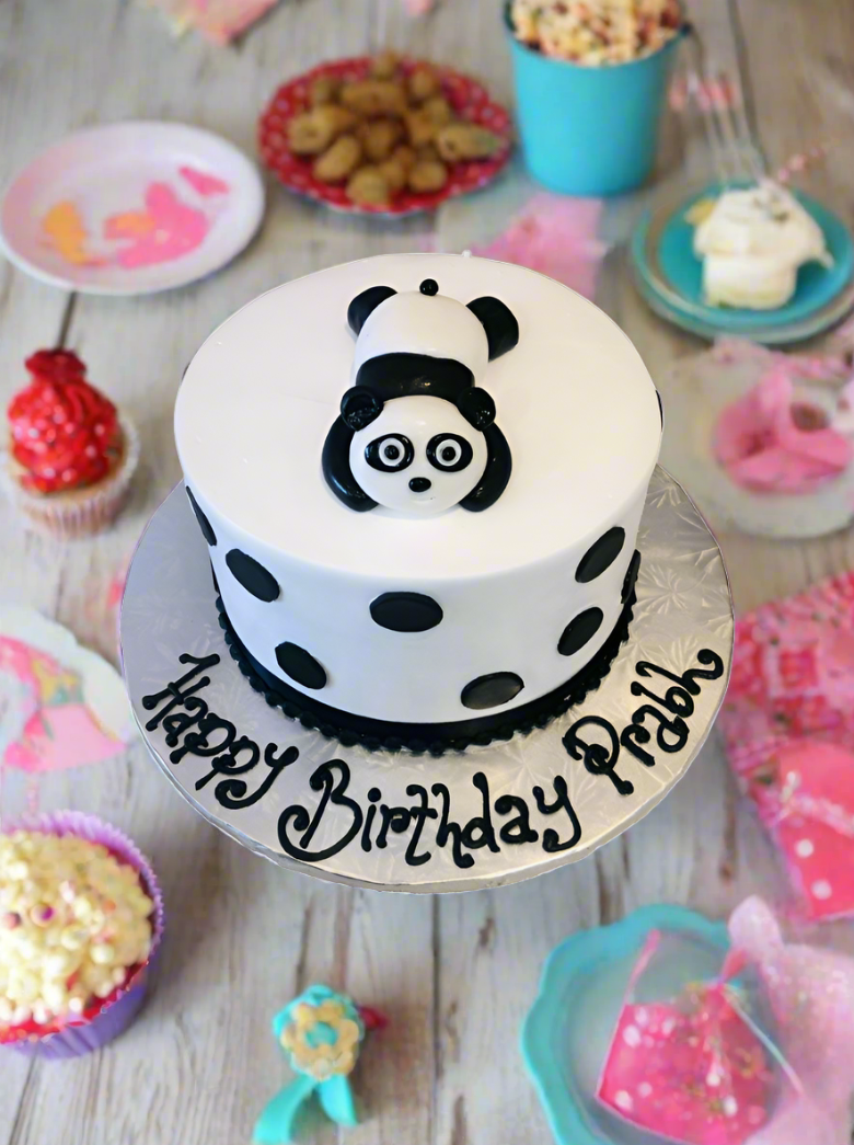 Prabh Panda Fondant Cake