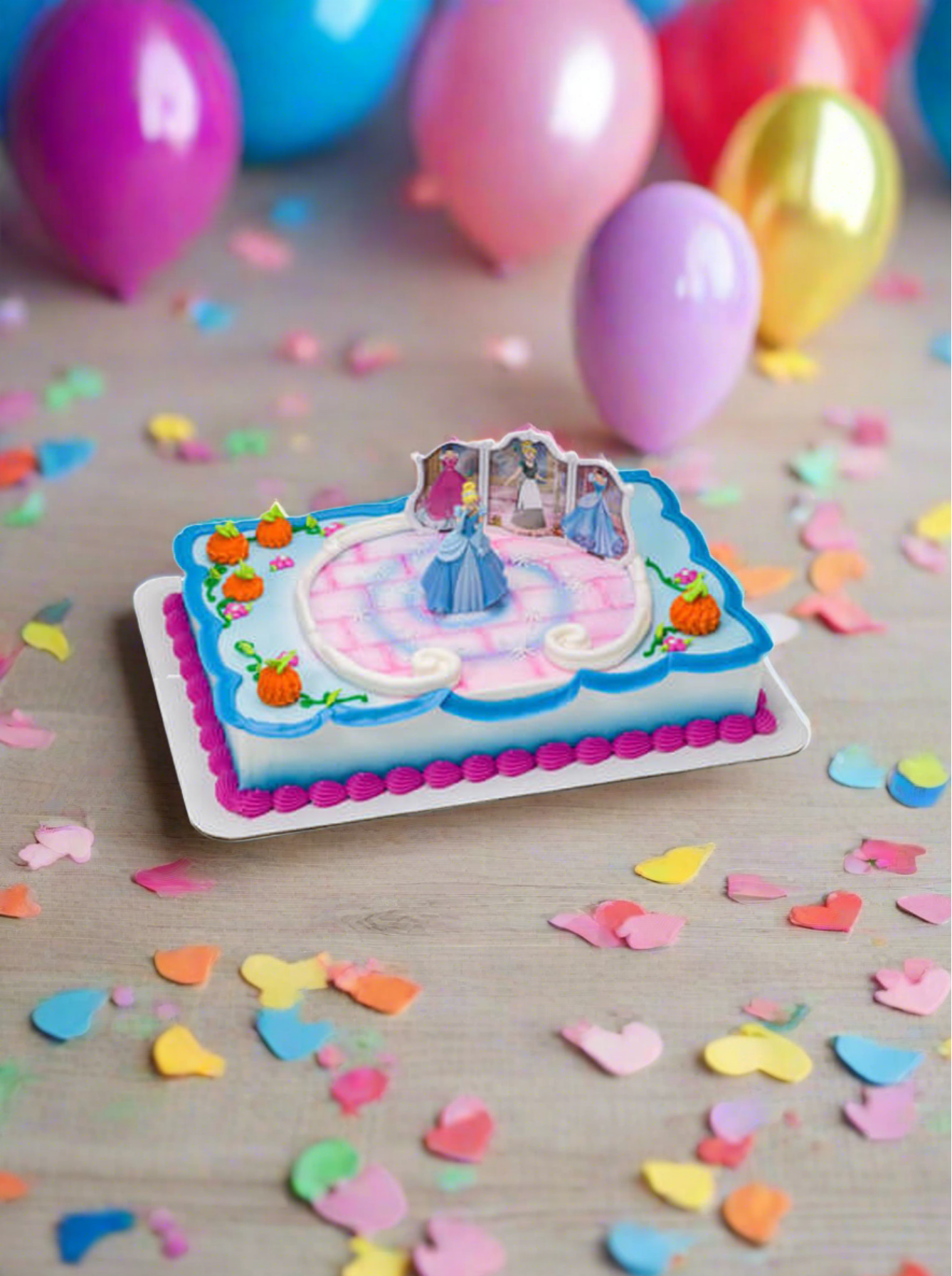 Princess Cinderella Transforms Theme Cake