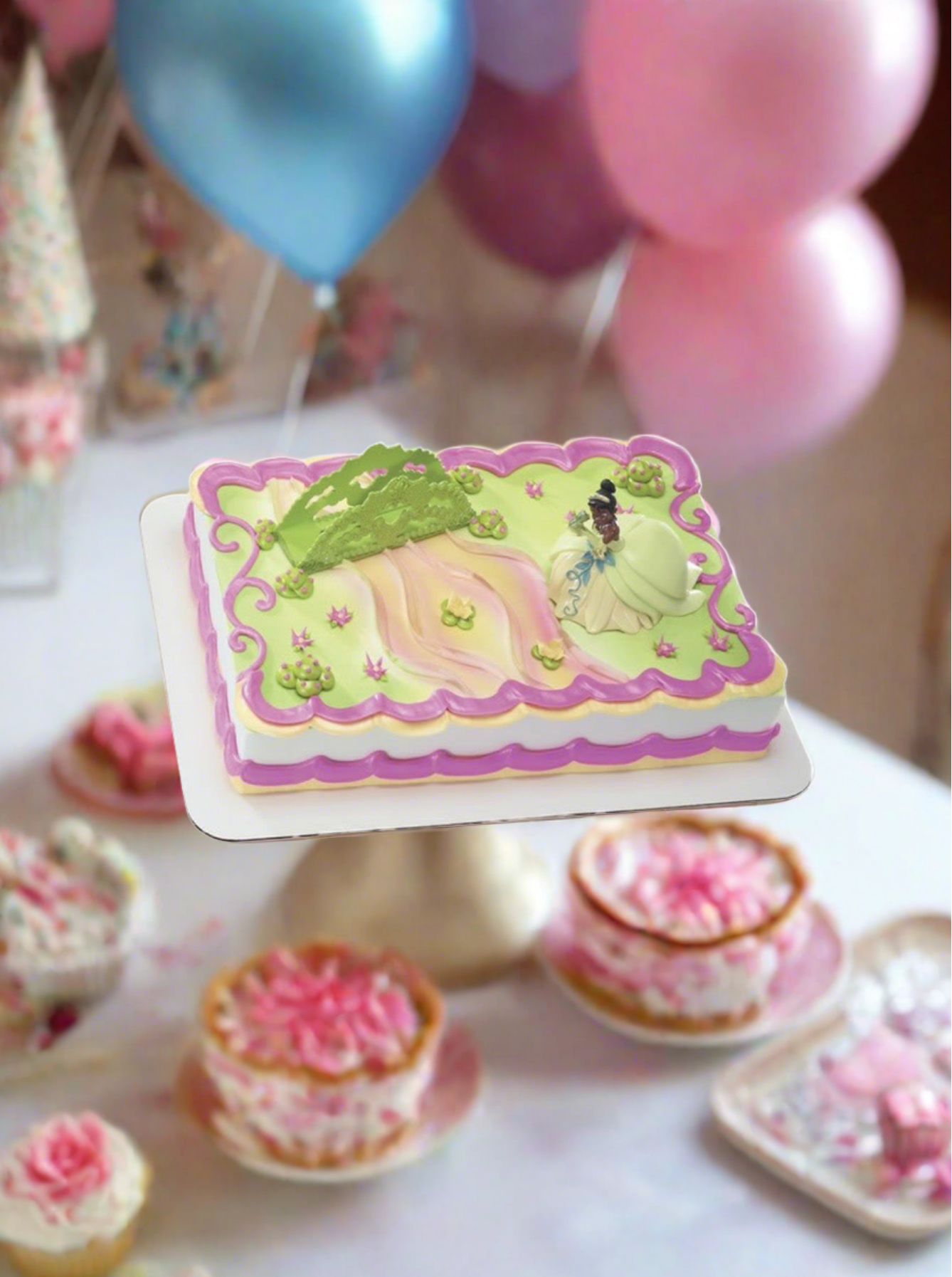 Princess Tiana & Frog Cake
