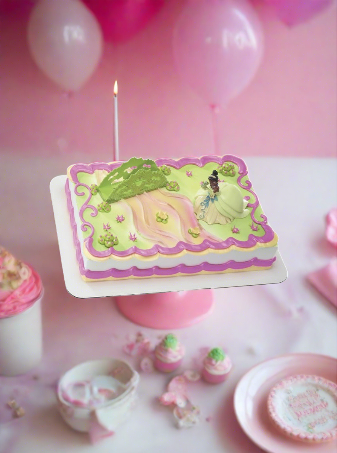 Princess Tiana & Frog Cake