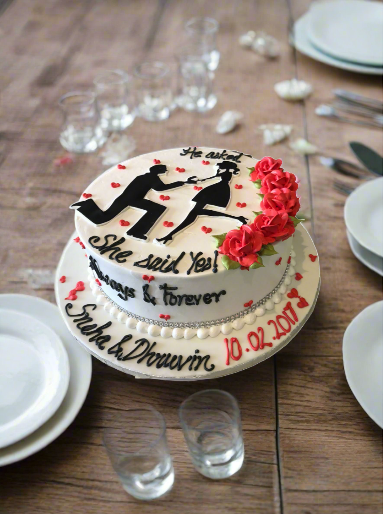 Proposal Cake