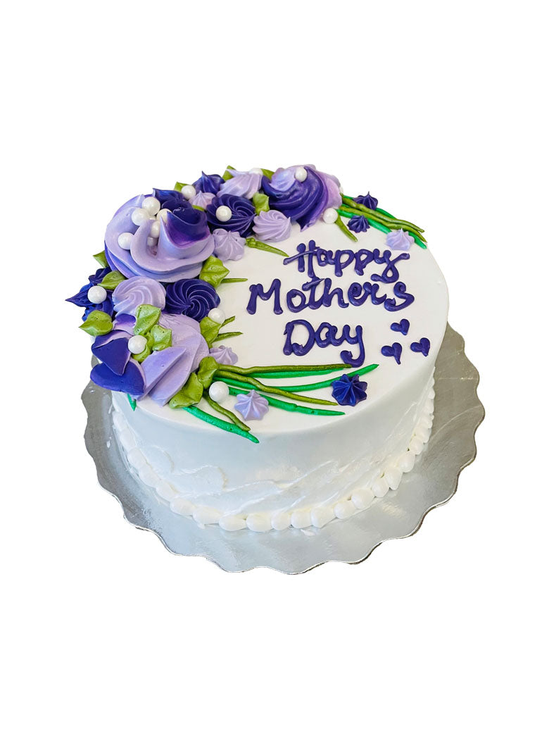 Purple Flower Mother's Day Cake